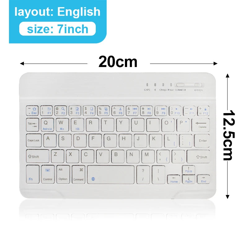 Bluetooth 5.0 Keyboard Mini Keyboard Wireless Keyboard RGB Backlit Keyboard Rechargeable Keyboard for IOS Android Windows Ipad