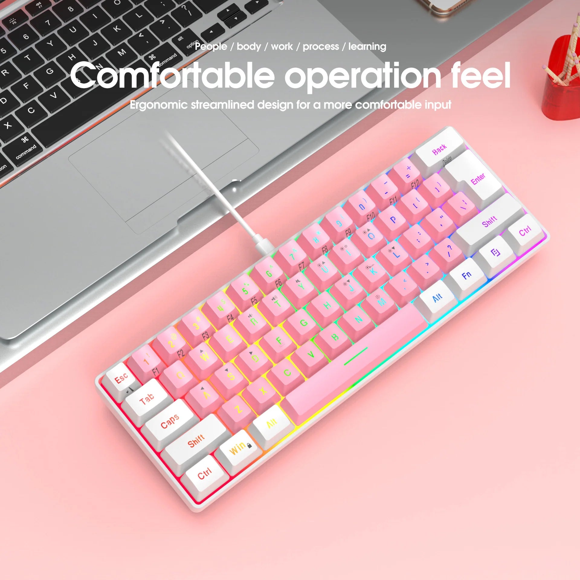 Basic Wired 61-Key Membrane Keyboard
