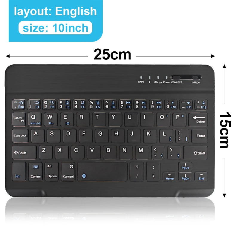 Bluetooth 5.0 Keyboard Mini Keyboard Wireless Keyboard RGB Backlit Keyboard Rechargeable Keyboard for IOS Android Windows Ipad