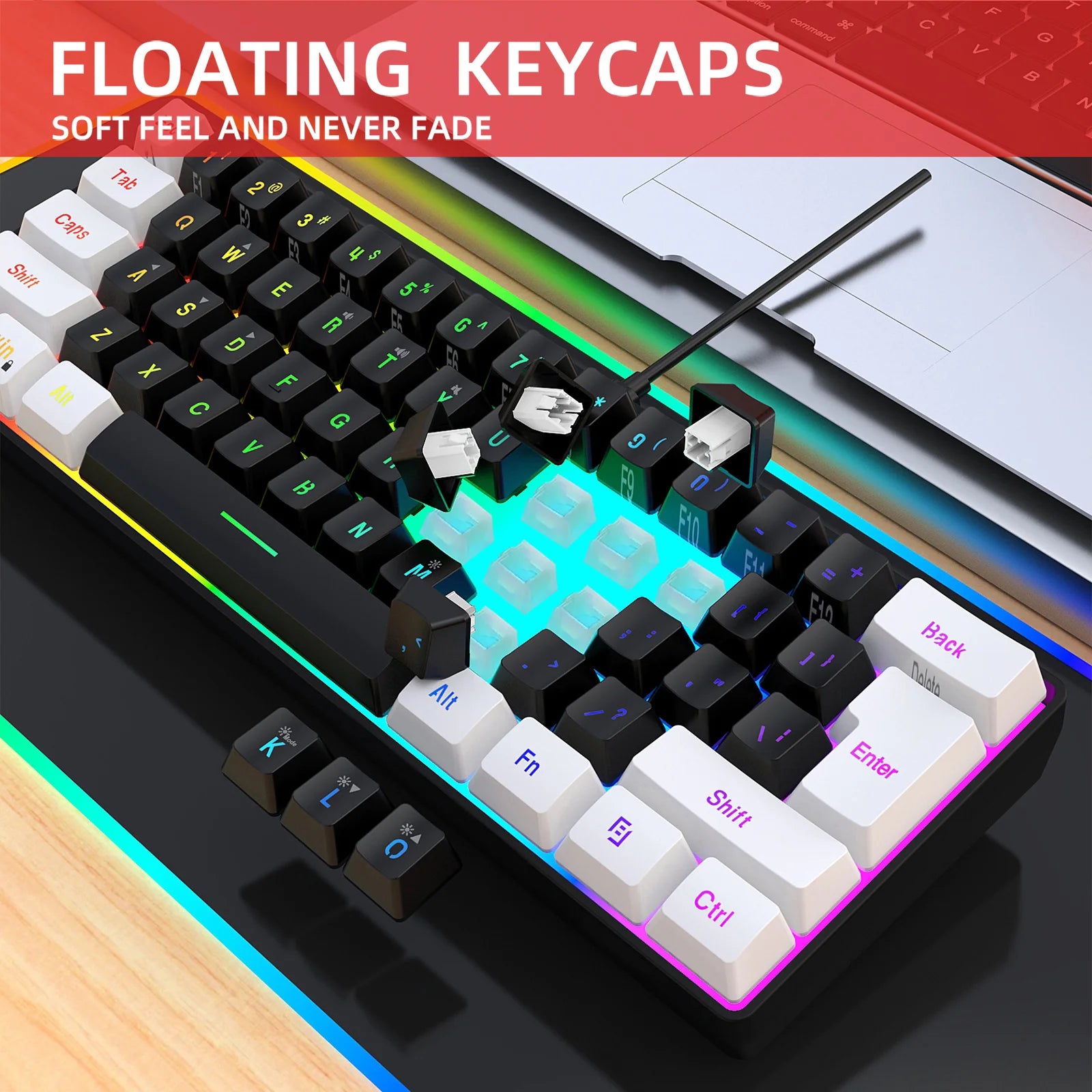 Basic Wired 61-Key Membrane Keyboard