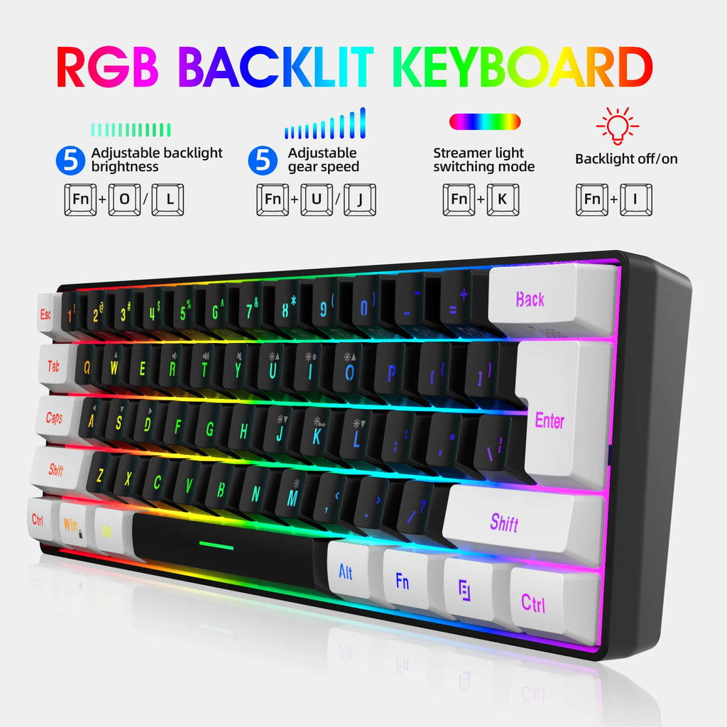 Basic Wired 61-Key Membrane Keyboard